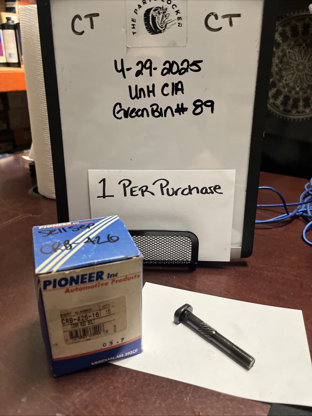 Connecting Rod Bolt Pioneer CRB426 1 Per Purchase