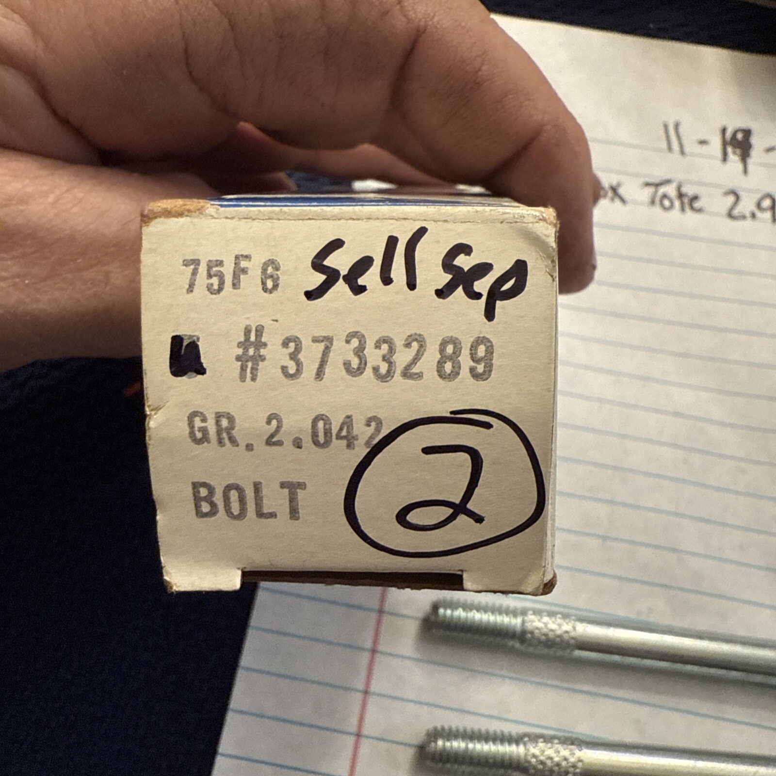 Corvette Starter Bolt GM Part 3733289 Sold as individual pieces - Image 3