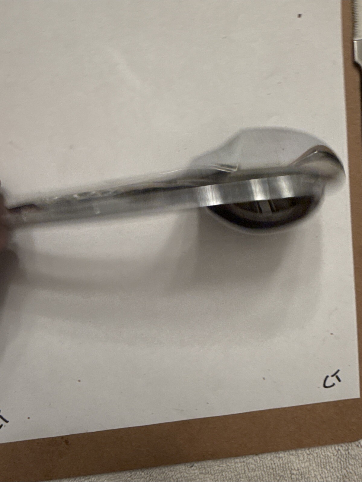 Corvette door handle - LEFT HAND - 1963-4 - GM# 9702887 - light blemishes - Image 5