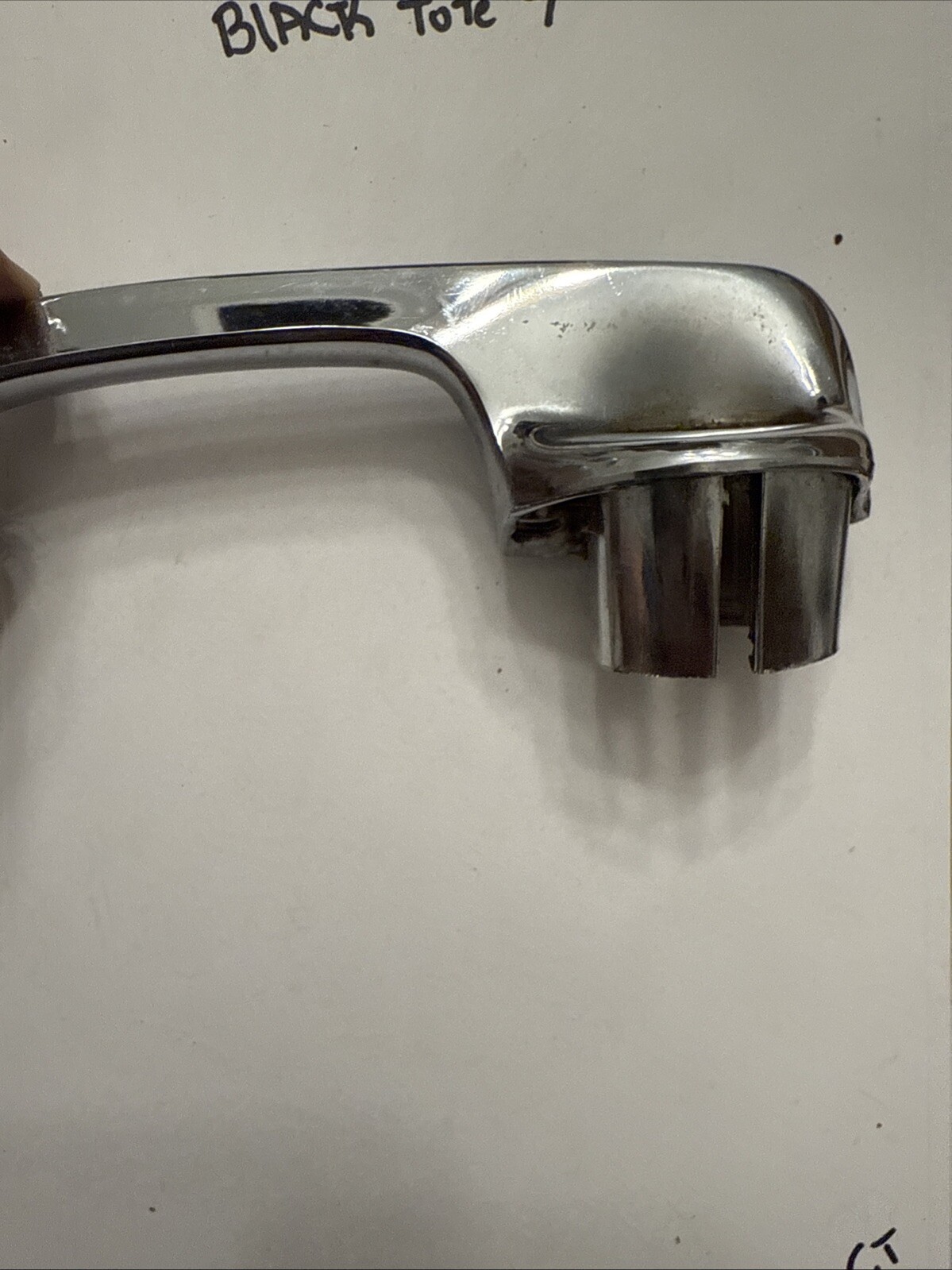 Corvette door handle - LEFT HAND - 1963-4 - GM# 9702887 - light blemishes - Image 6