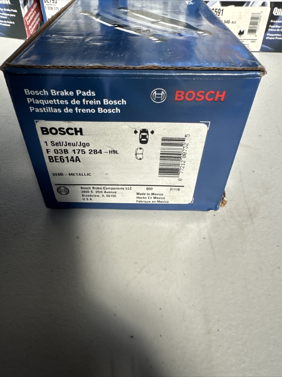 Disc Brake Pad Set-Blue Brake Pads Front Bosch BE614A