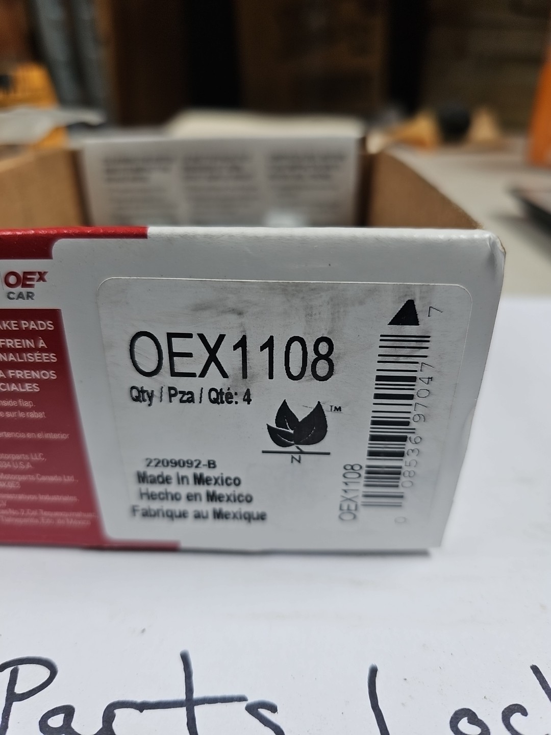Disc Brake Pad Set-OEX Disc Brake Pad Wagner OEX1108 - Image 4