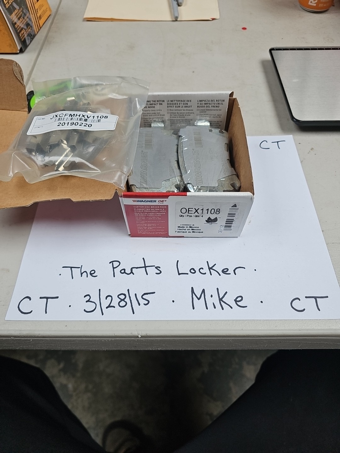 Disc Brake Pad Set-OEX Disc Brake Pad Wagner OEX1108