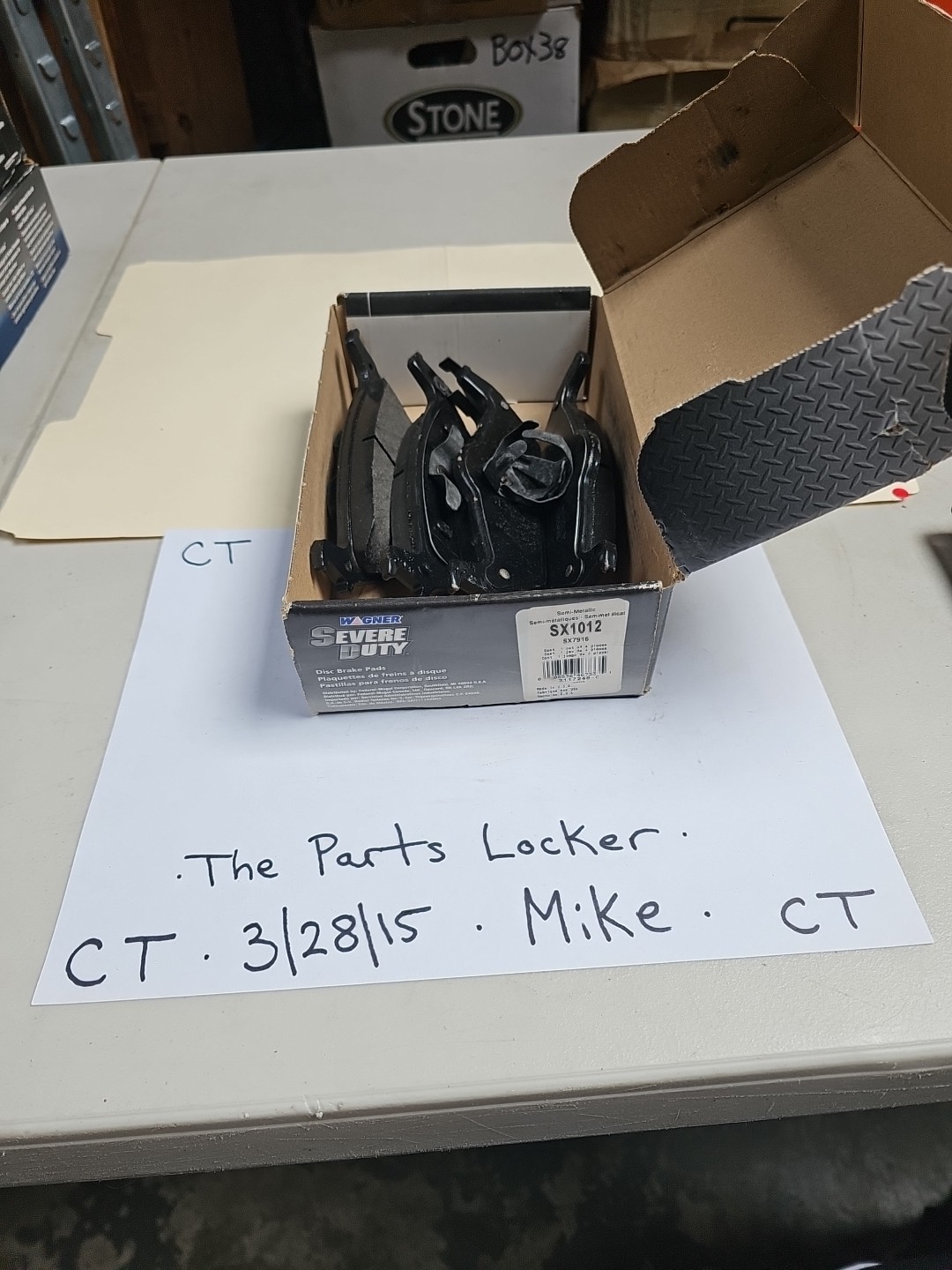 Disc Brake Pad Set-SevereDuty Disc Brake Pad Wagner SX1012