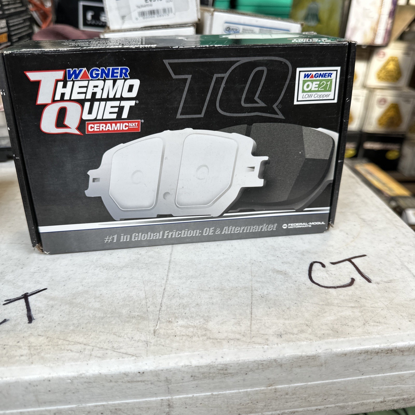 Disc Brake Pad Set-ThermoQuiet Disc Brake Pad Front Wagner QC921