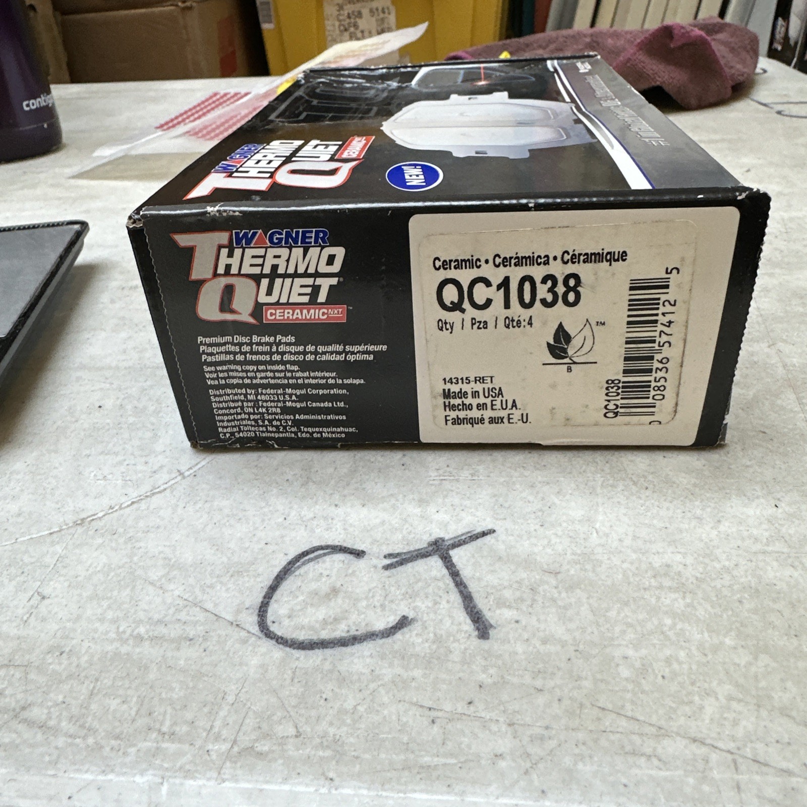 Disc Brake Pad Set-ThermoQuiet Disc Brake Pad Front Wagner fits 02-06 Mazda MPV - Image 3