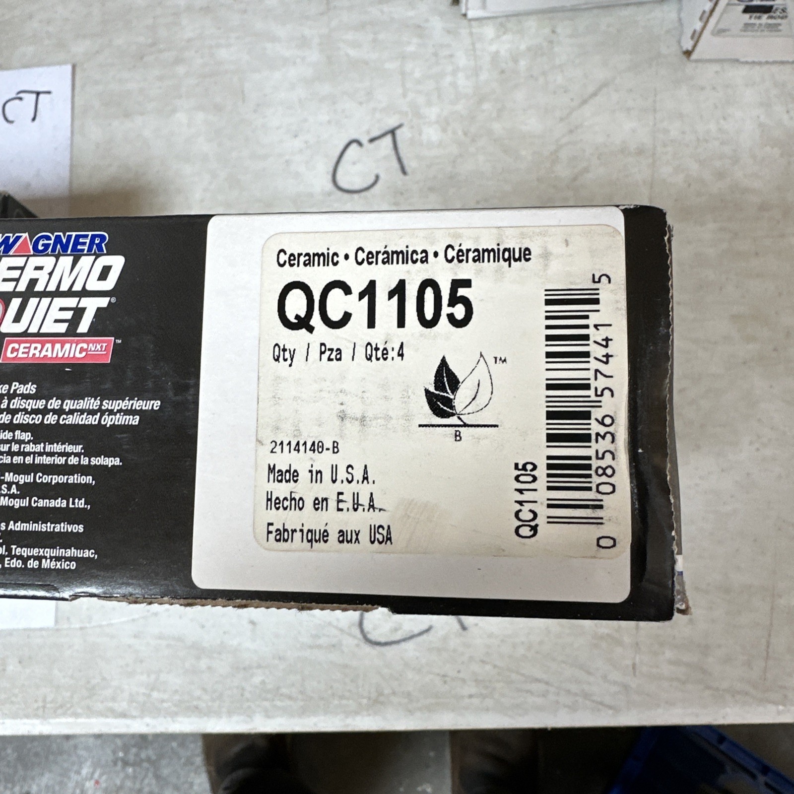 Disc Brake Pad Set-ThermoQuiet Disc Brake Pad Front fits 04-06 Suzuki XL-7 - Image 3