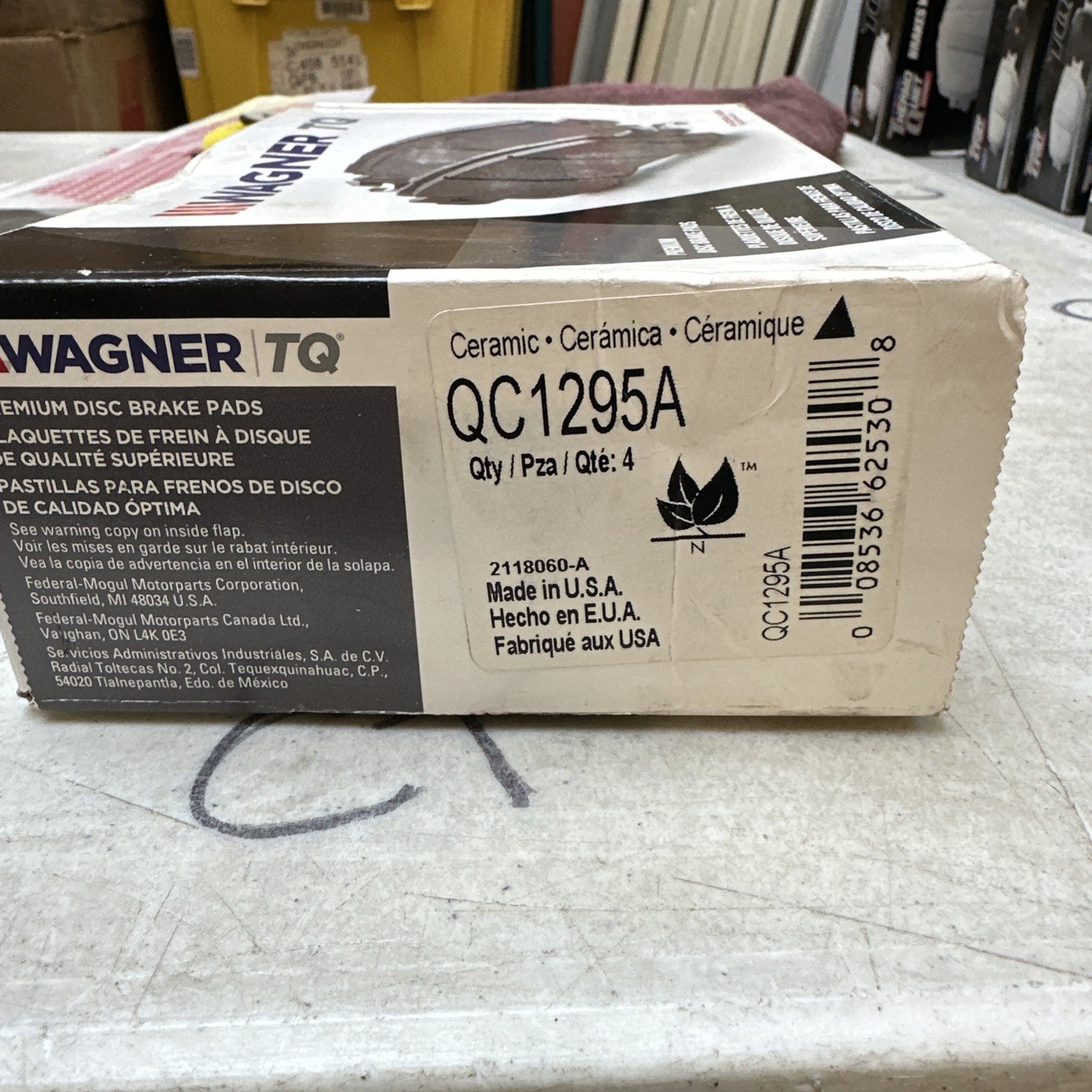 Disc Brake Pad Set-ThermoQuiet Disc Brake Pad Wagner QC1295A - Image 3