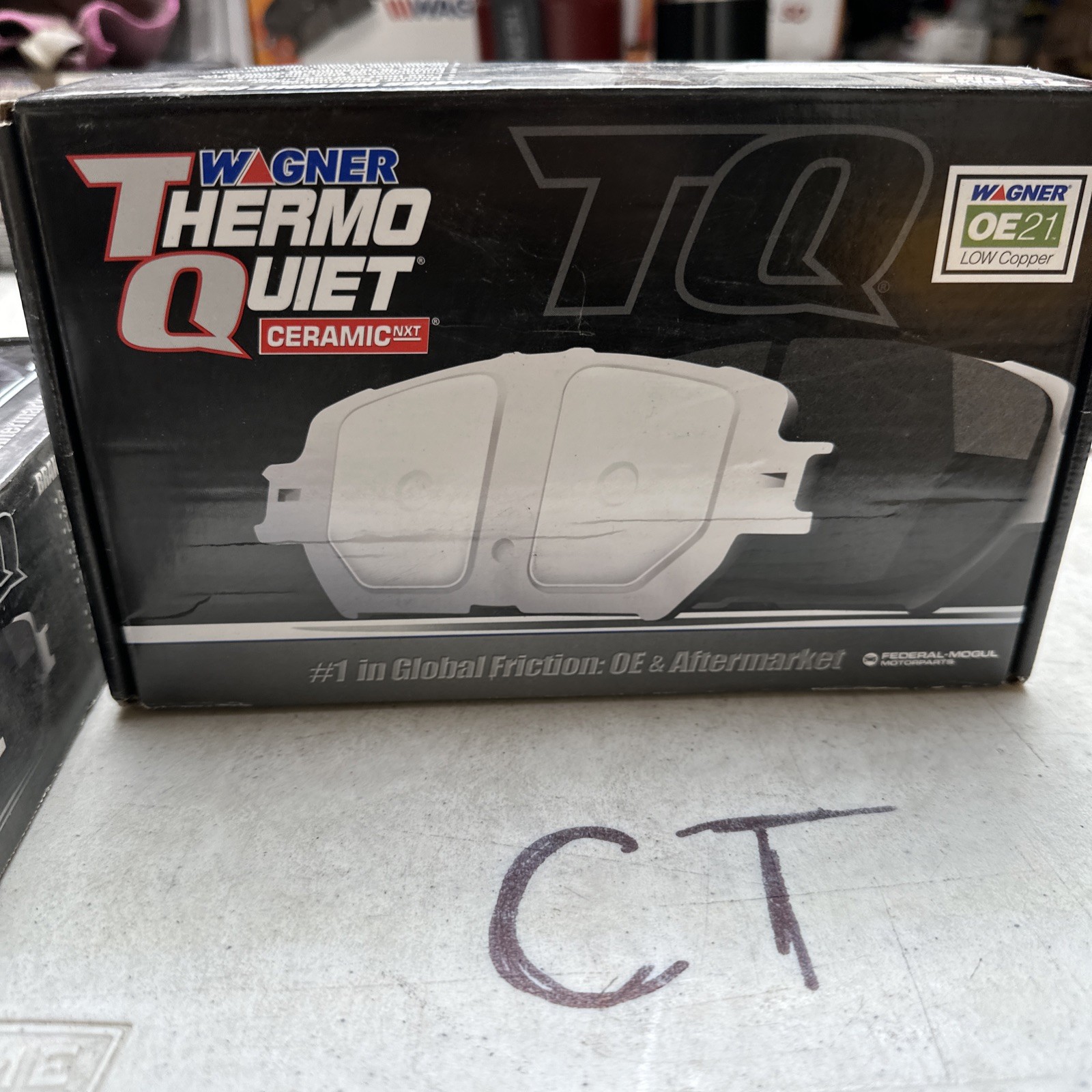 Disc Brake Pad Set-ThermoQuiet Disc Brake Pad Wagner QC829