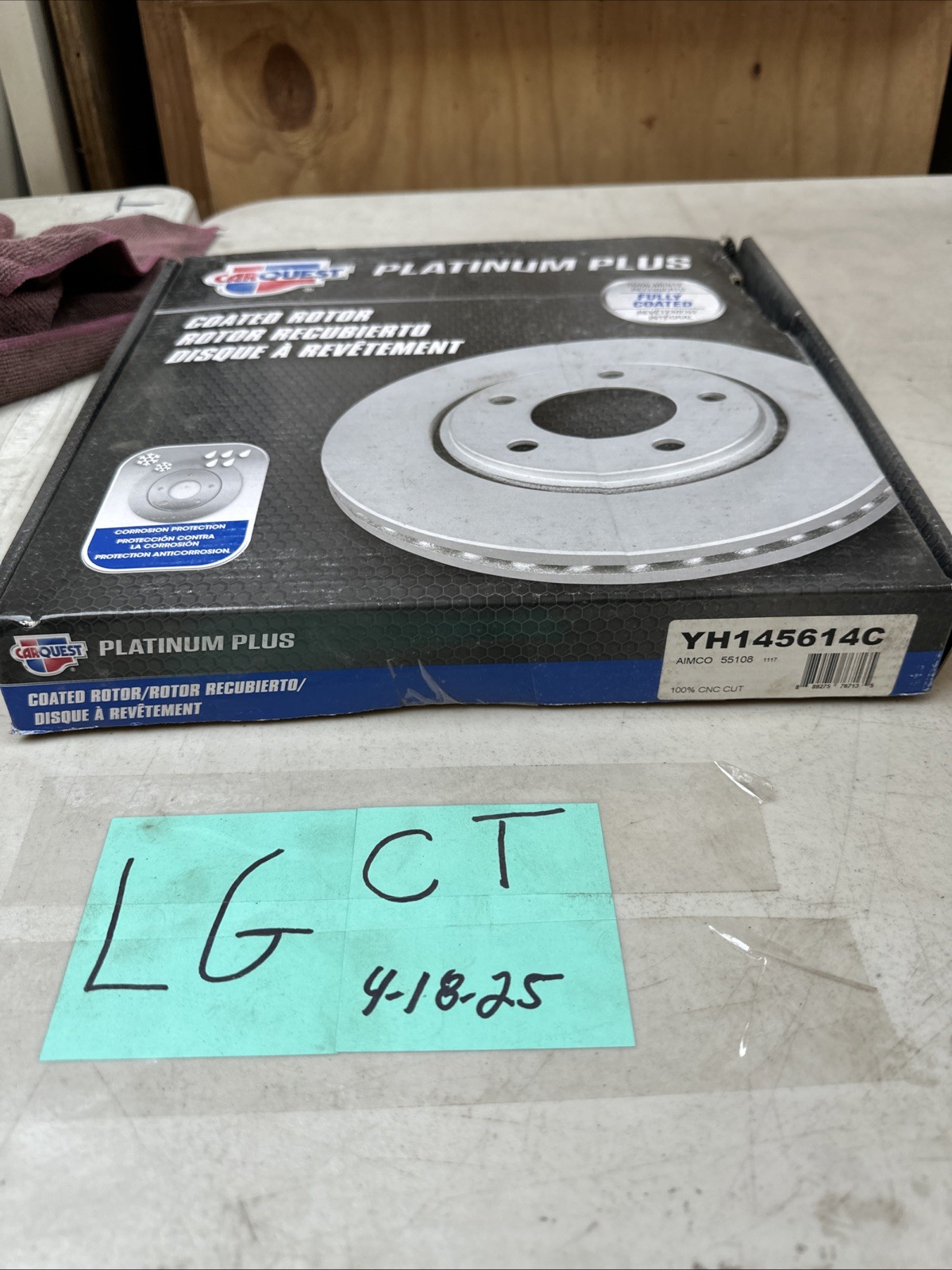 Disc Brake Rotor-Coated CARQUEST YH145314C