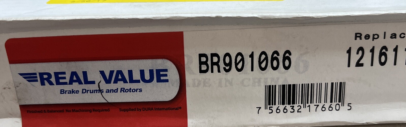 Disc Brake Rotor Real Value BR901066
