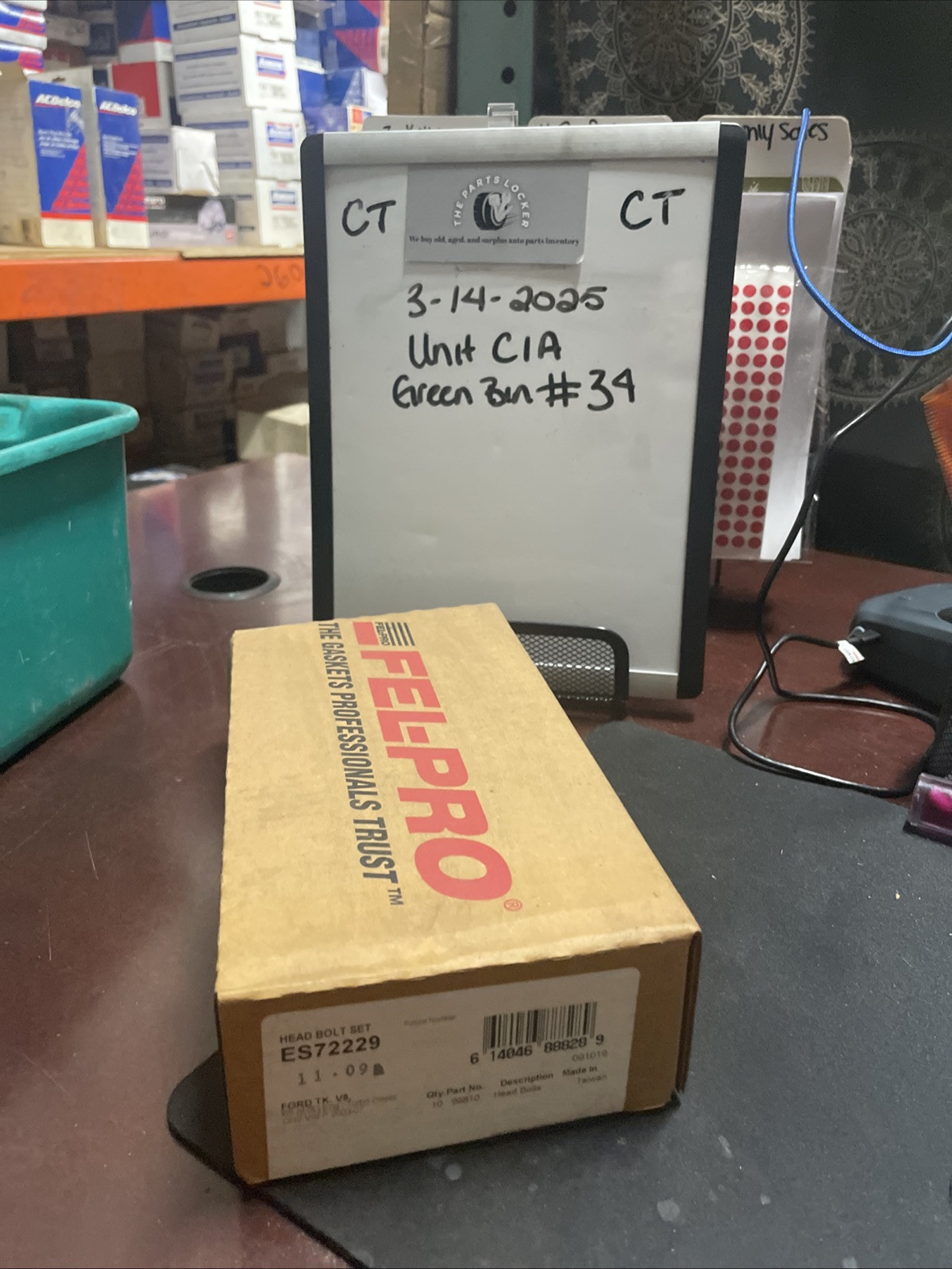 ES 72229 Felpro Cylinder Head Bolts Set of 10