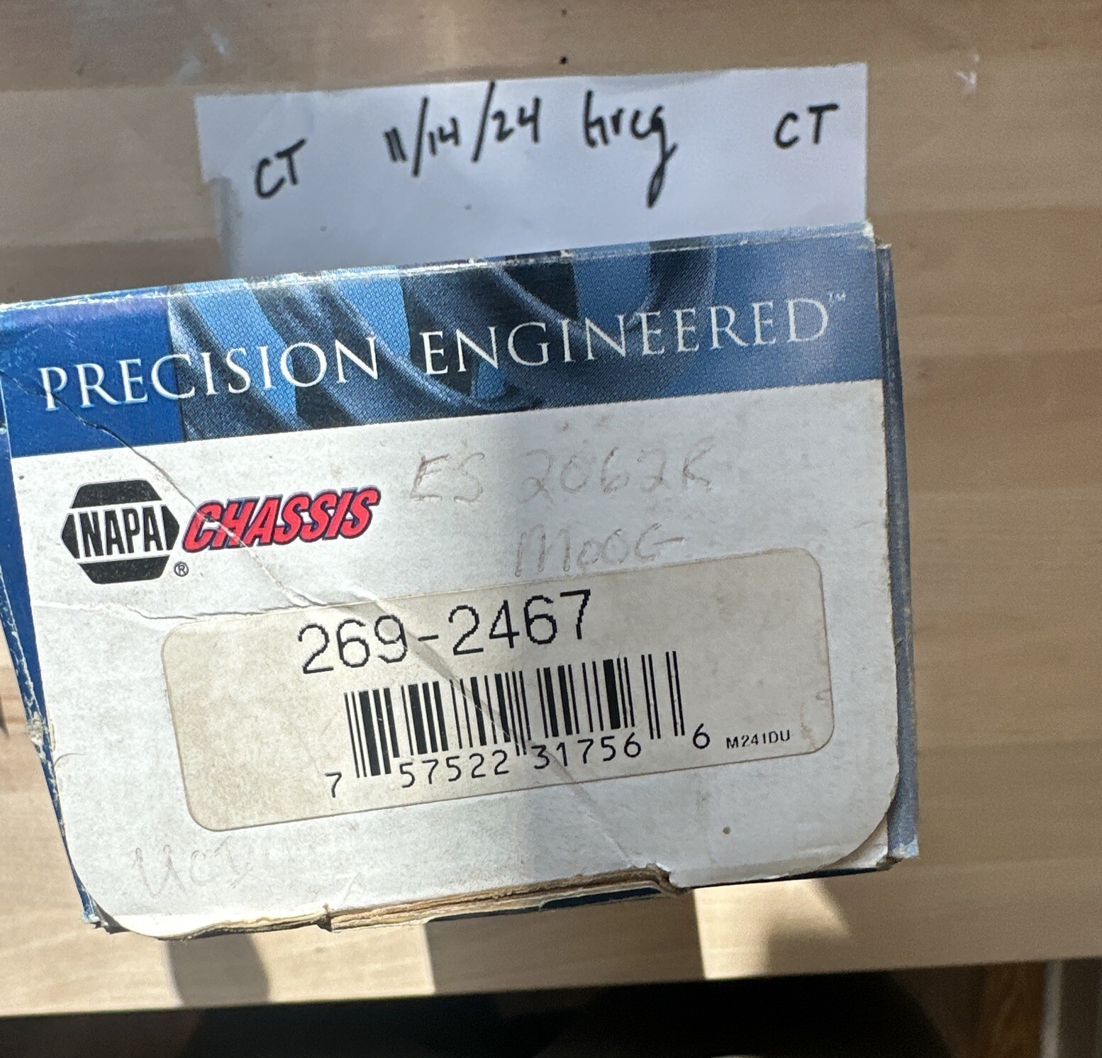 ES2062R Moog Steering Tie Rod End Made In USA ES2062R Steering Tie Rod End