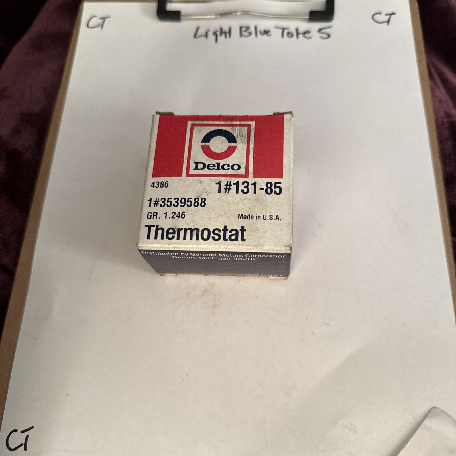 Engine Coolant Thermostat ACDelco 131-85 54mm 3539588