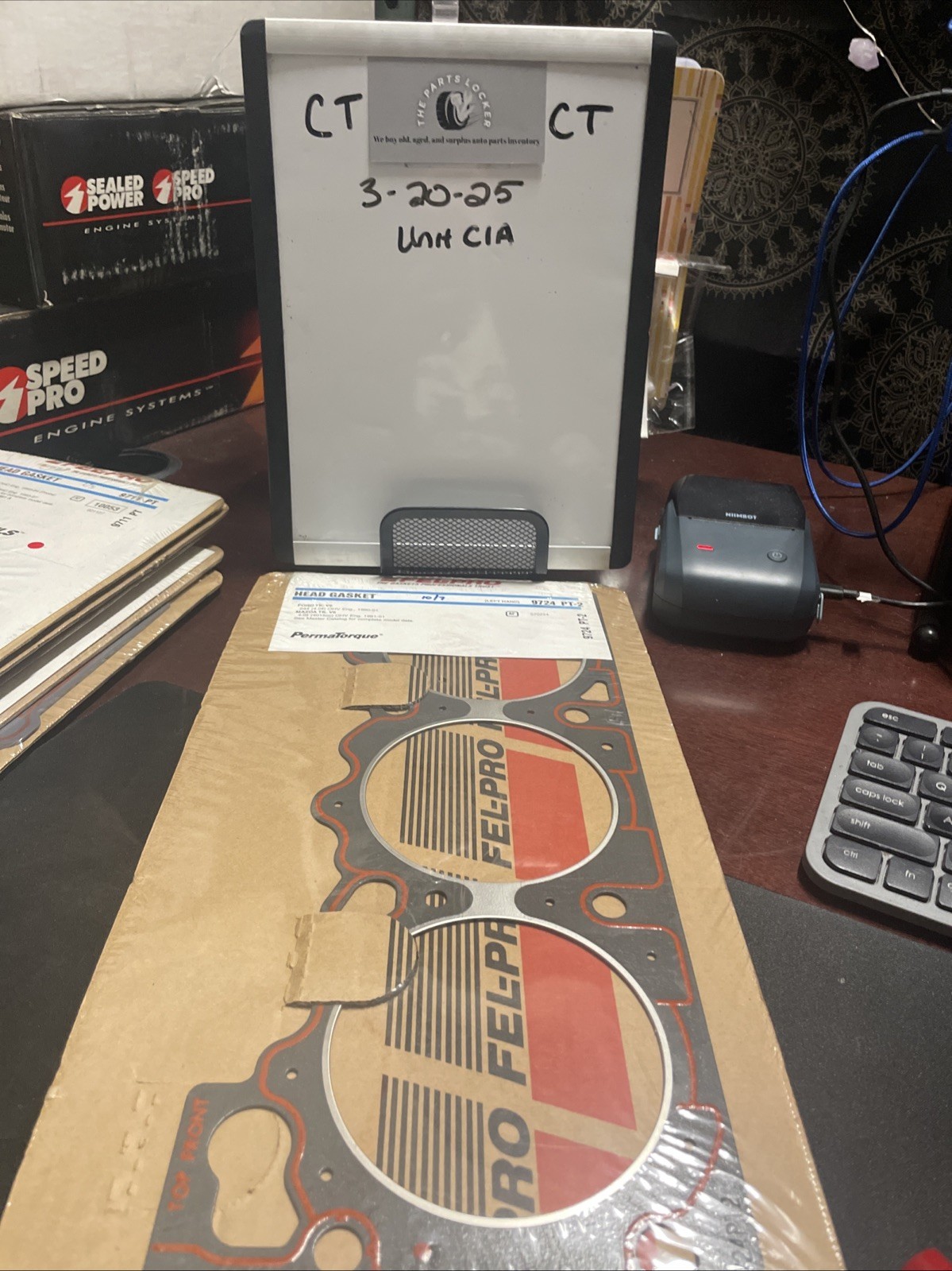 Engine Cylinder Head Gasket Fel-Pro 9724 PT-2