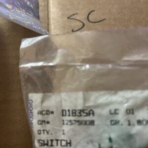 Engine Oil Pressure Switch ACDelco D1835A GM Original Equipment 12575008