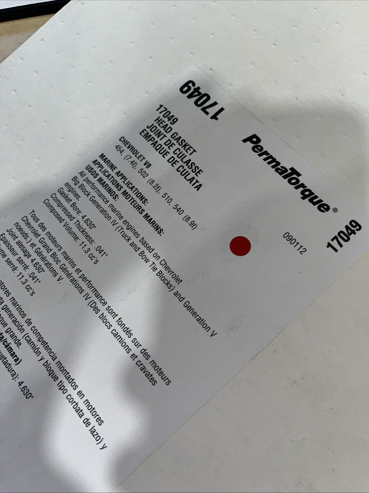 FEL-PRO 17049 MARINE Cylinder Head Gasket - Image 4