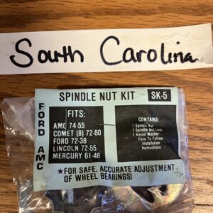FRONT SPINDLE NUT KIT FORD AMC STUDEBAKER NOS vintage  # SK5  # SK-5