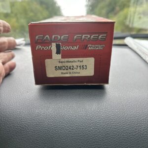 Fade Free SEMI METALLIC BRAKE PADS 65-242 SMD242 *NIB