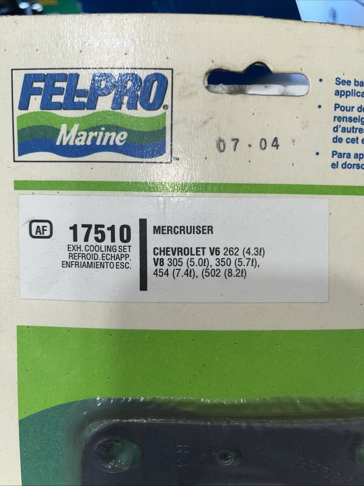 Fel-Pro 17510 Marine Exhaust Manifold Cooling Set - Image 3