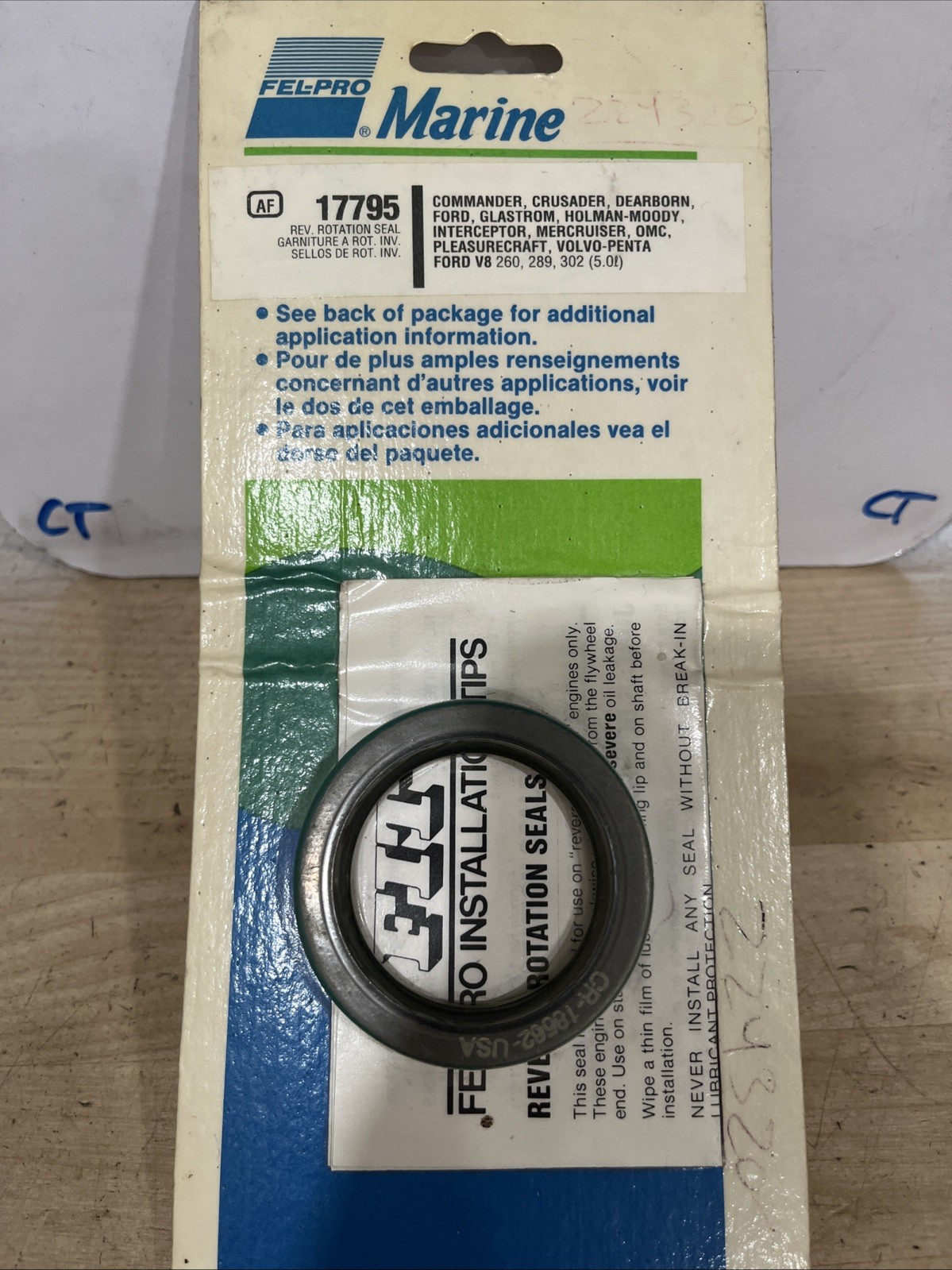 Fel-Pro 17795 Marine Reverse Rotation Timing Cover Seal - Image 3