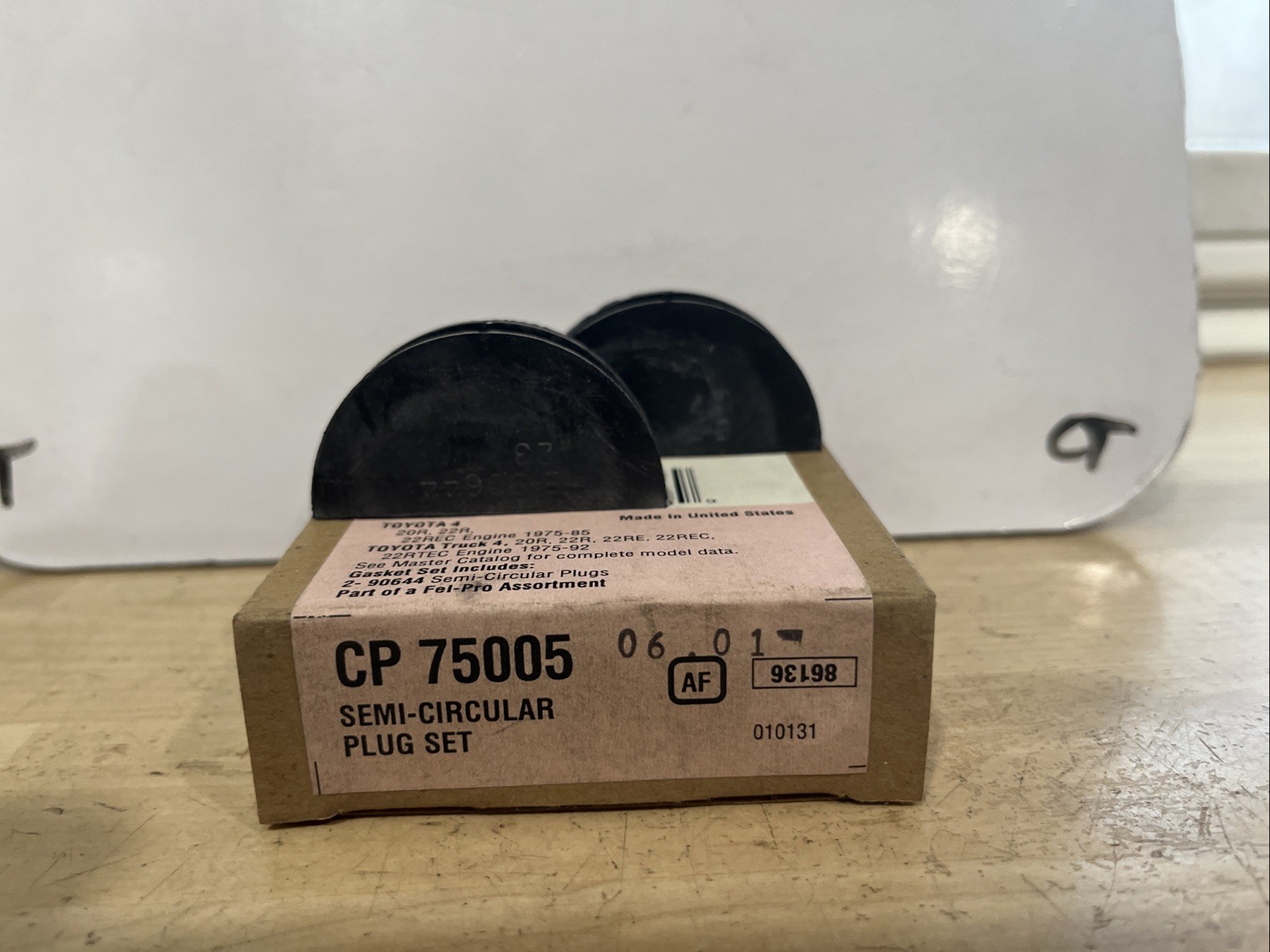 Fel-Pro CP 75005 CP75005 Engine Semi Circular Plug set for 75-95 Toyota - Image 4
