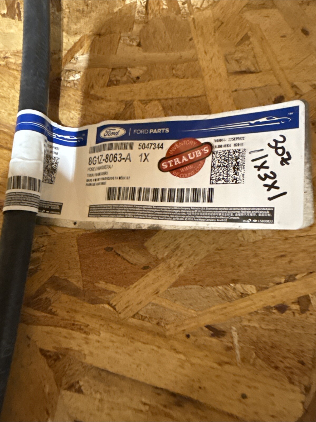 For Ford Flex 2009-2012 Ford 8G1Z8063A Engine Coolant Overflow Hose - Image 3