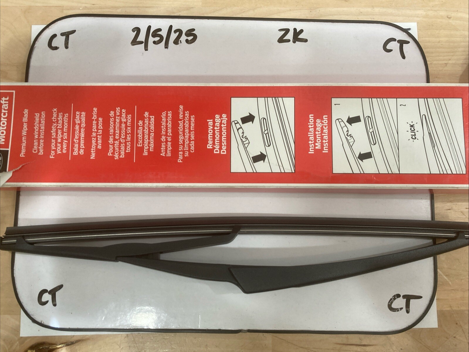 Ford Motorcraft WW-12 (12”) Rear Wiper Blade For 13-18 Ford C Max - Image 3