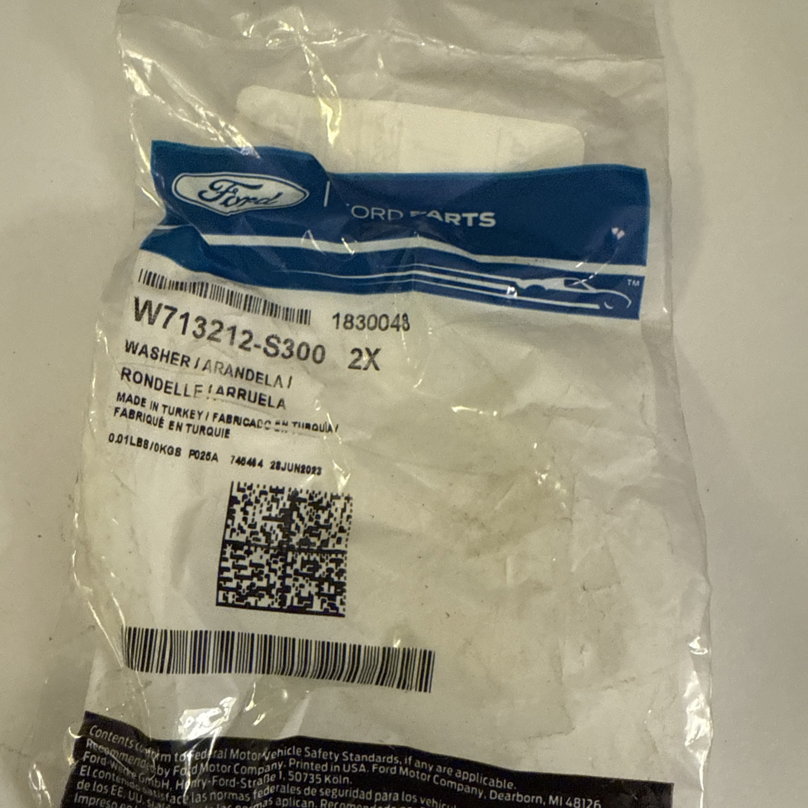 Ford OEM NOS W713212-S300 Turbo Coolant Line Washer 2x 2017-2019 Escape 2.0L - Image 3