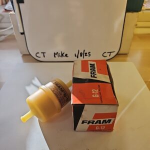 Fram G12 5/16" Plastic Inline Gas/Fuel Filter fits G12 GF61 33002 GF61PL 3002