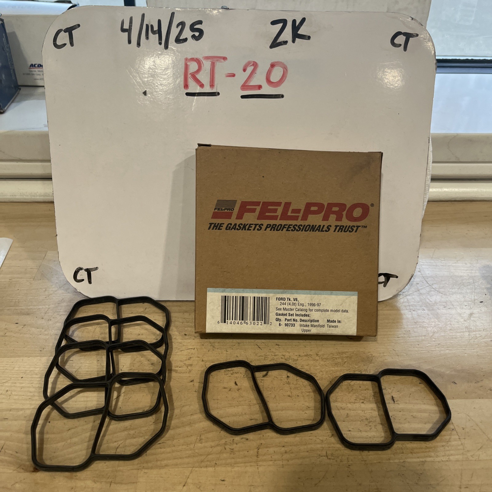 Fuel Injection Plenum Gasket Set Fel-Pro MS 90733 (Intake Manifold Upper)