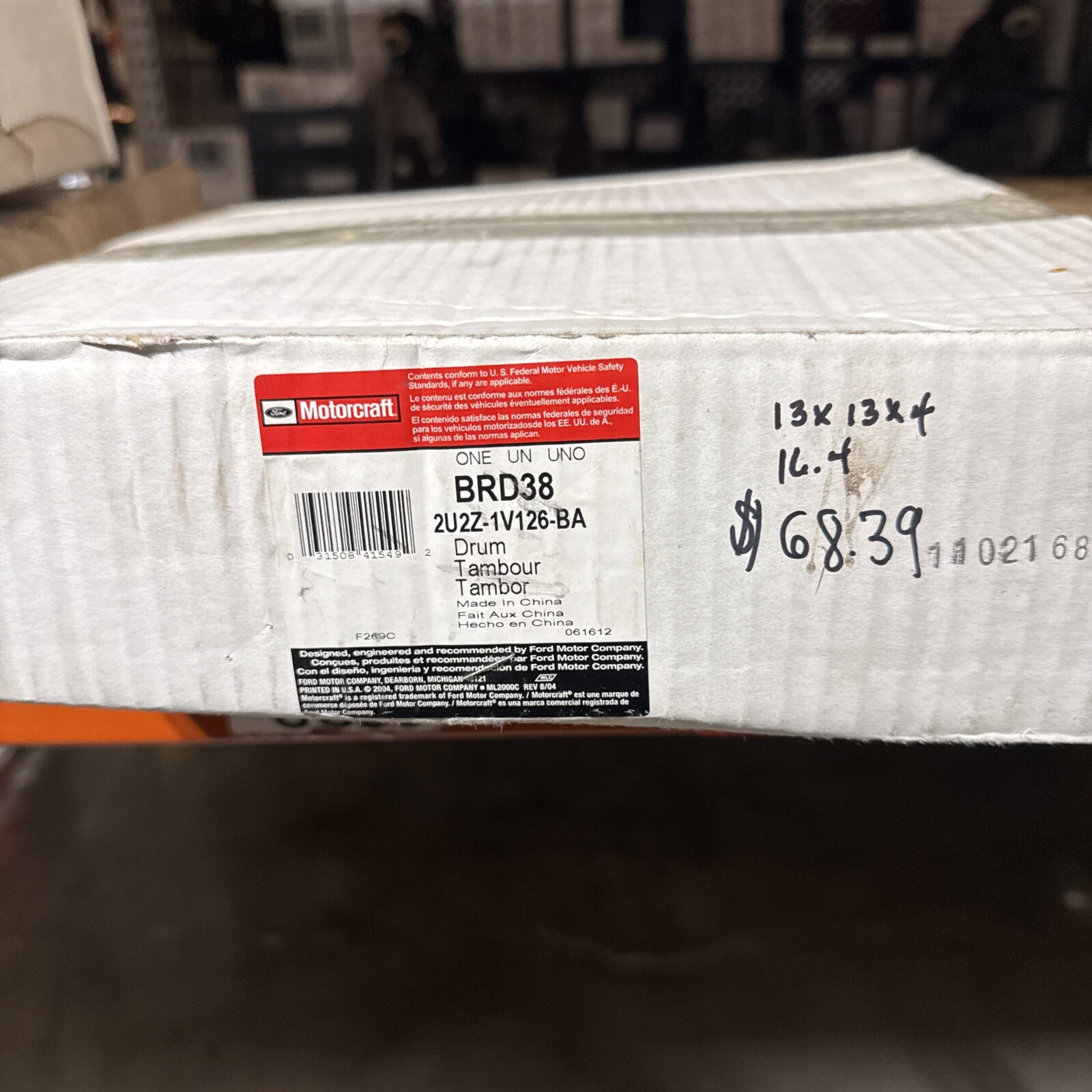 GENUINE FORD DRUM 2U2Z1V126C BRD-44