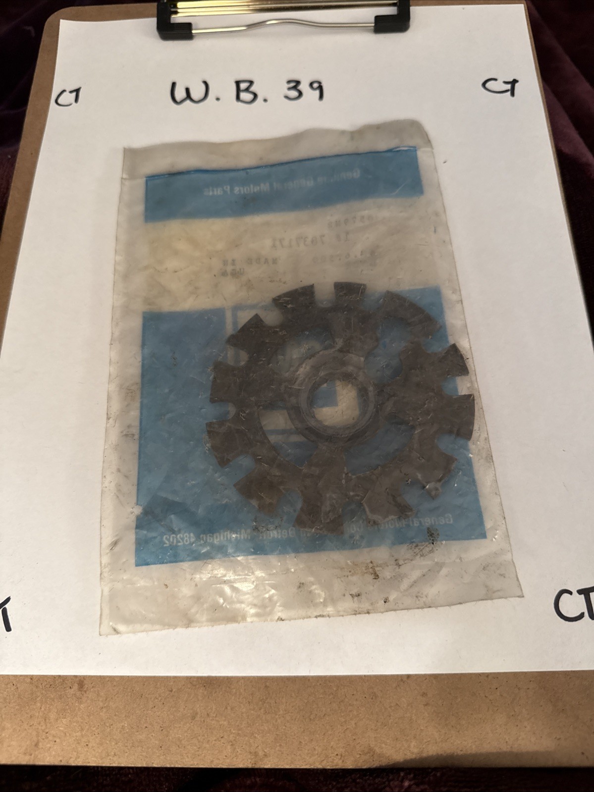 GENUINE GM NOS STEERING COLUMN LOCK PLATE #7837171 - Image 3