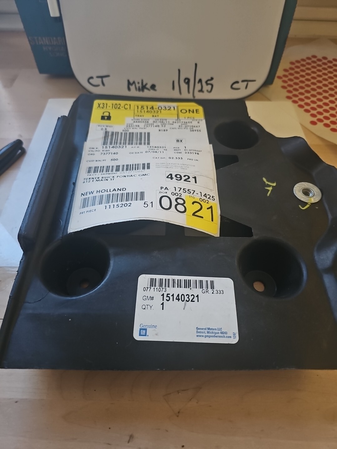 GM 15140321 Tray Assembly, Battery 1997-2009 GM Check Description For Fit