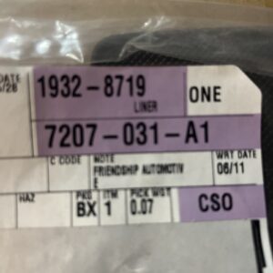 GM 1932-8719 Liner,Front Floor Console Front Compartment