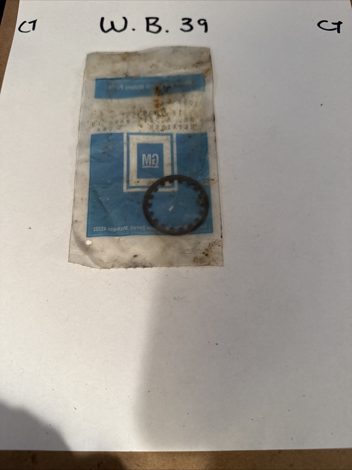 GM OEM NOS 7839359 Steering Coupling Boot Retainer Ring 1999-2004 Chevy Corvette - Image 3