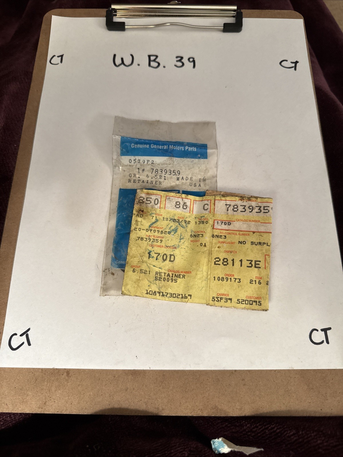 GM OEM NOS 7839359 Steering Coupling Boot Retainer Ring 1999-2004 Chevy Corvette - Image 5