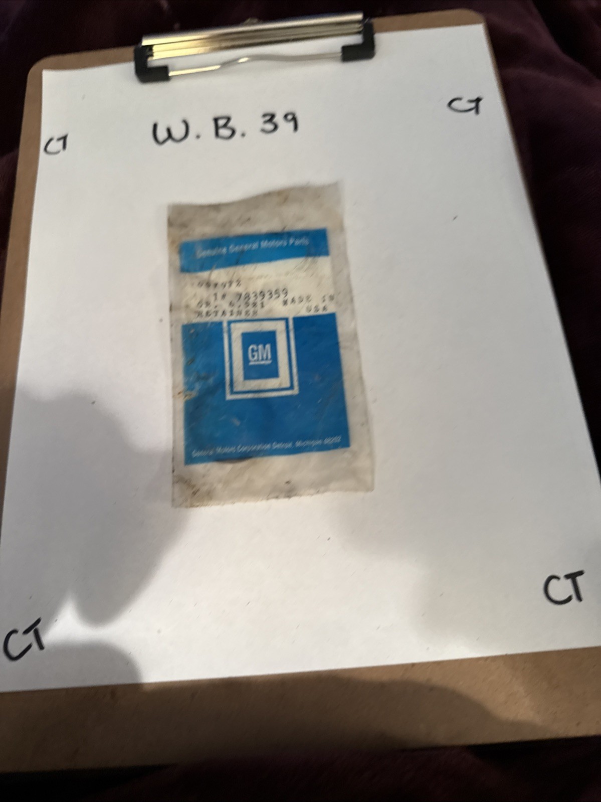 GM OEM NOS 7839359 Steering Coupling Boot Retainer Ring 1999-2004 Chevy Corvette