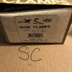 GOLD SEAL CLAMPS, H56, HOSE CLAMP 3-1/16” To 4” NOS, Box Of 5