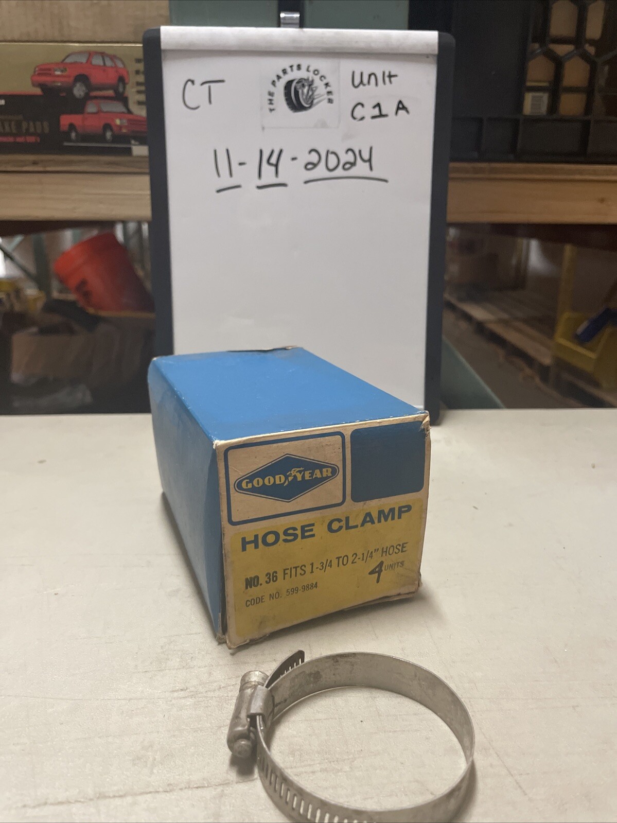 🔥GOODYEAR Hose Clamp No.36 Fits 1 3/4-2 1/“4Hose (SOLD AS ONE CLAMP SEPARATELY)