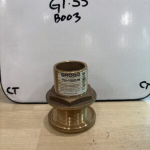 GROCO 1-1/2" NPS NPT Combo Bronze Thru-Hull Fitting w/Nut TH-1500-W
