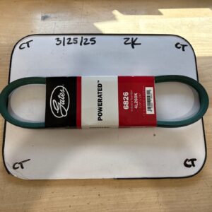 Gates Powerated Belt 6826, NOS 1/2” x 26”