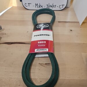 Gates Powerated Heavy Duty Belt 6869 (1/2" x 69")