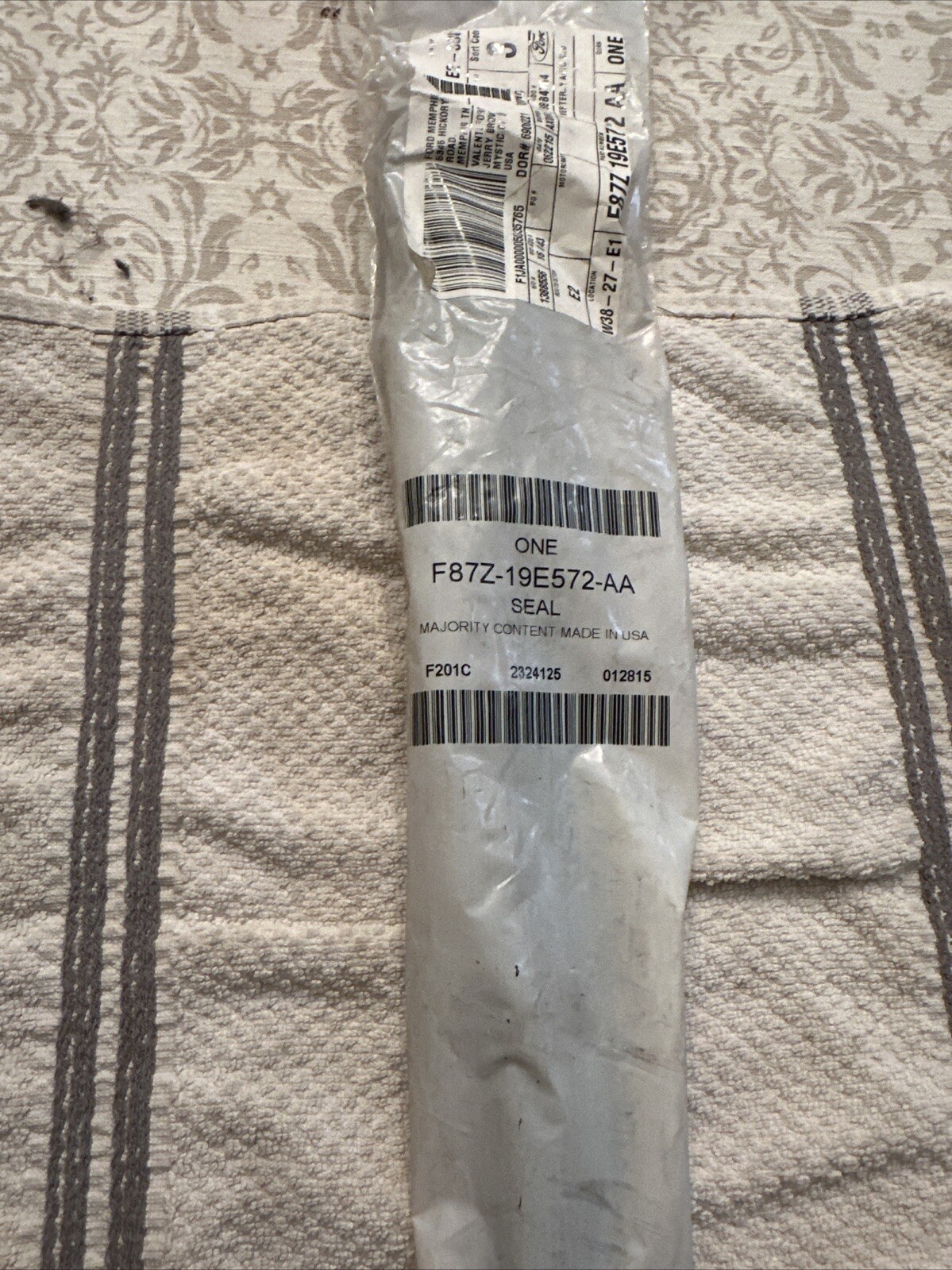 Genuine Ford Condenser Lower Seal F87Z-19E572-AA