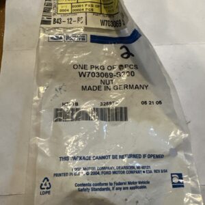 Genuine Ford Fender Liner Nut W703069-S300 (2) Pieces