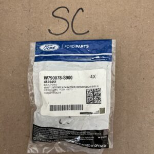 Genuine Ford Front Bracket Bolt W790078-S900 - 4 Pack