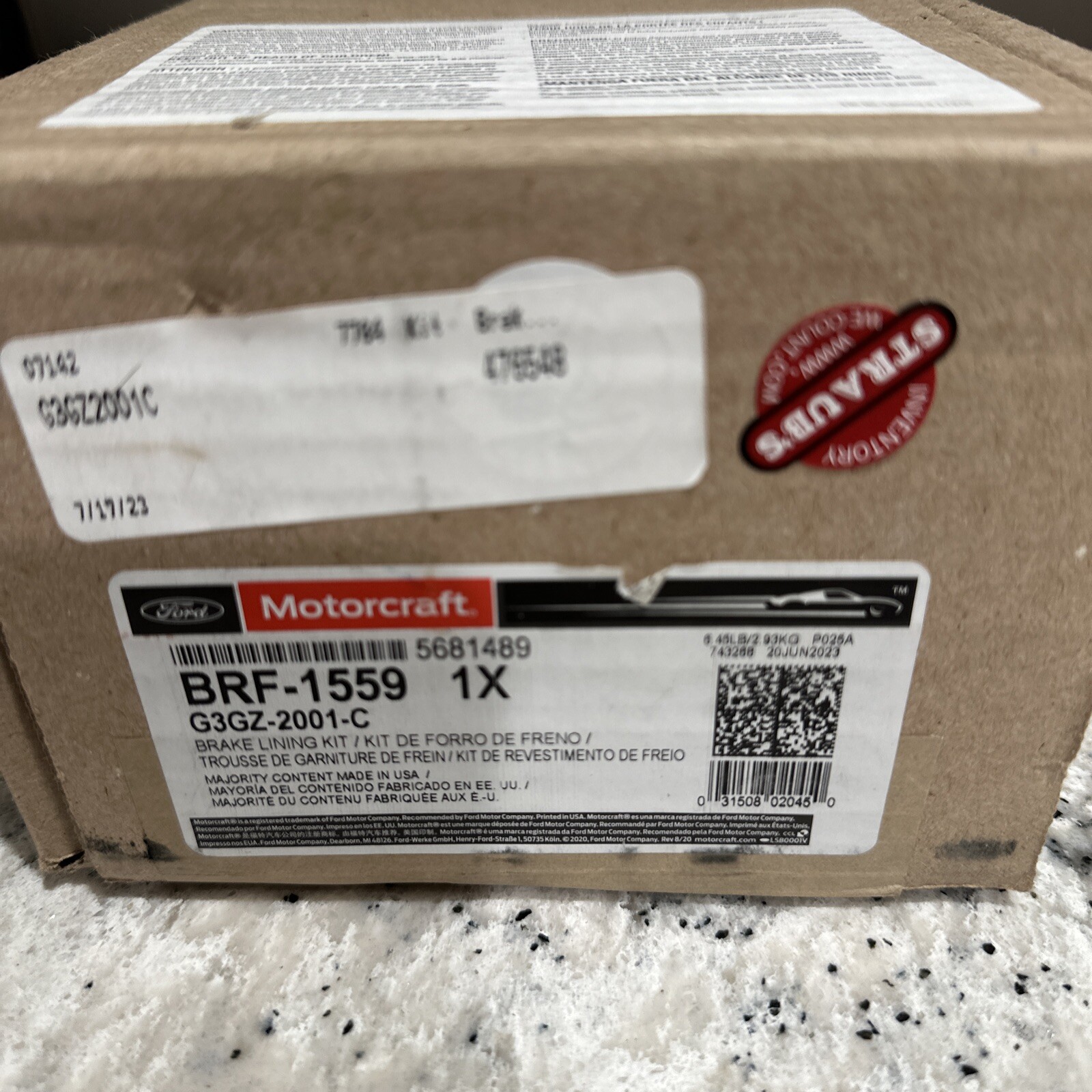 Genuine Ford Kit - Brake Lining OEM BRF1559