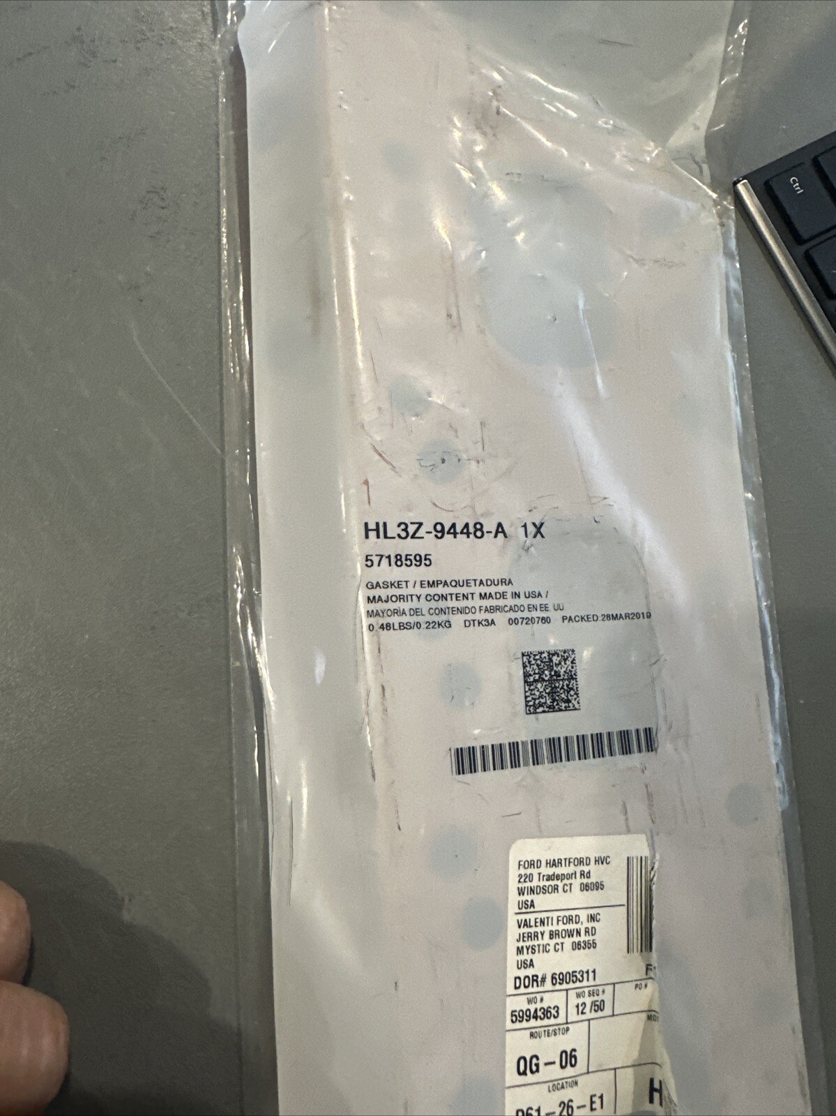 Genuine Ford Manifold Gasket HL3Z9448A