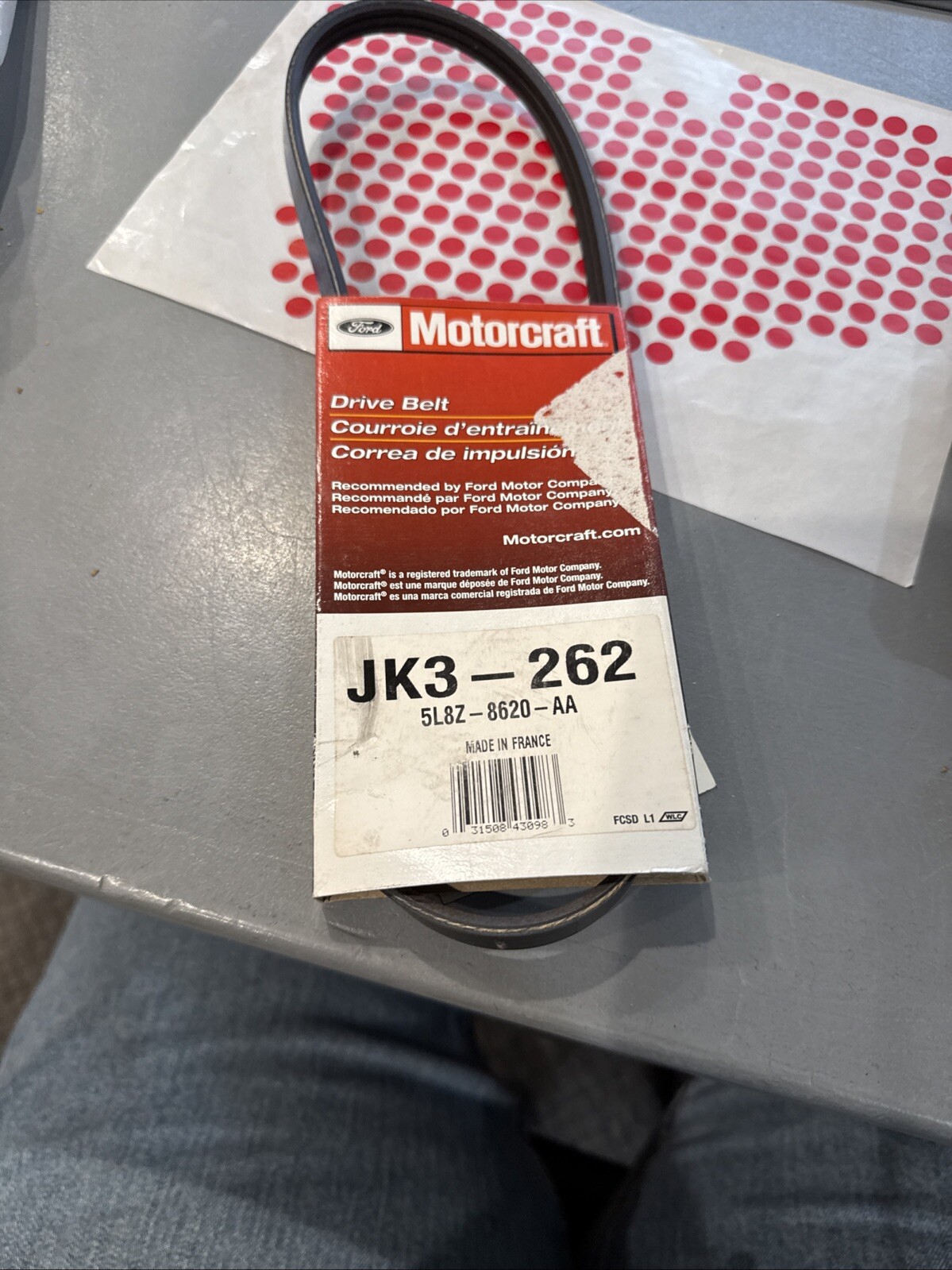 Genuine Ford Mercury 2004-2007 Sable Taurus Motorcraft Serpentine Belt JK3-262