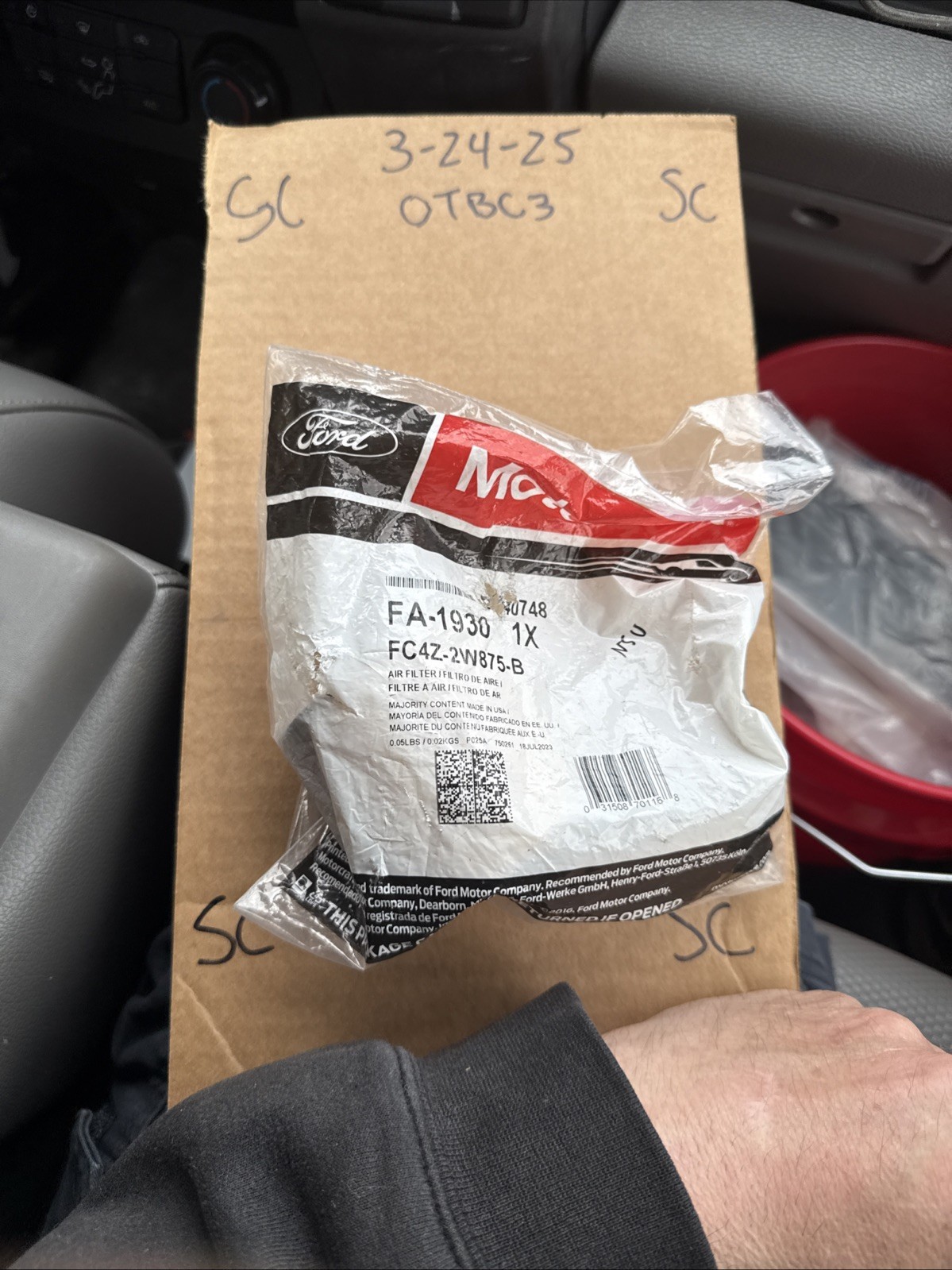 Genuine Ford OE Filter - Air FC4Z-2W875-B